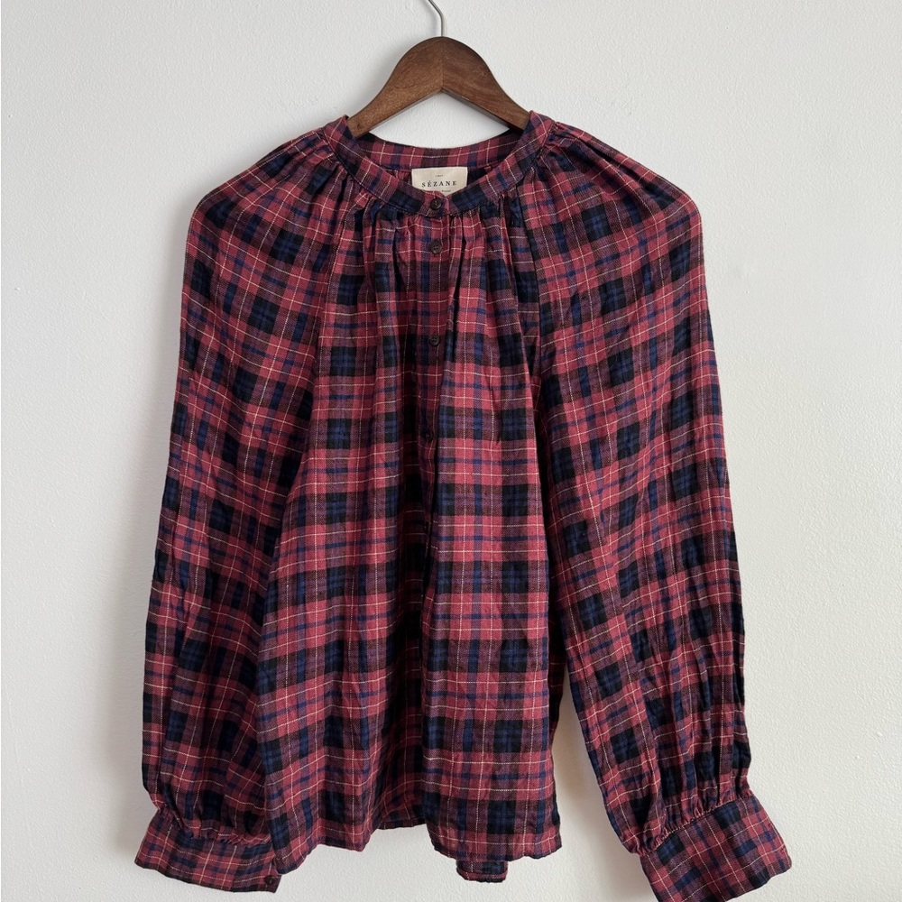Sézane Lealys Long Sleeve Blouse